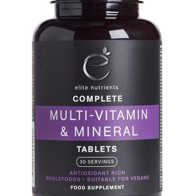Tabletas multivitamínicas y minerales - 120 tabletas - Paquete de 6
