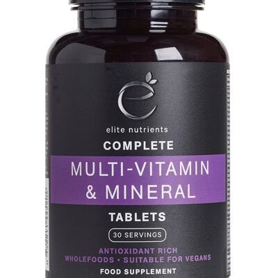 Comprimés multi-vitamines et minéraux - 120 comprimés - Emballage individuel