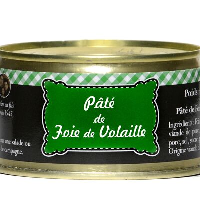 Pâté de foie de volaille, conserverie GRATIEN, la boîte de 125g