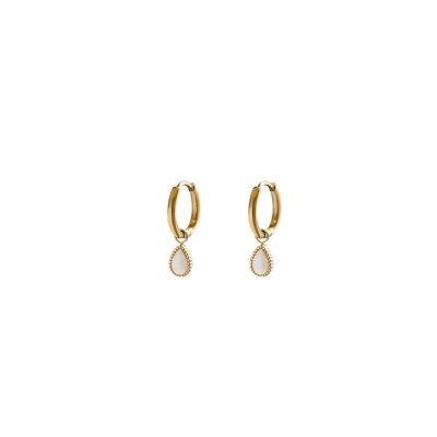 Helios dangling earrings - Moonstone