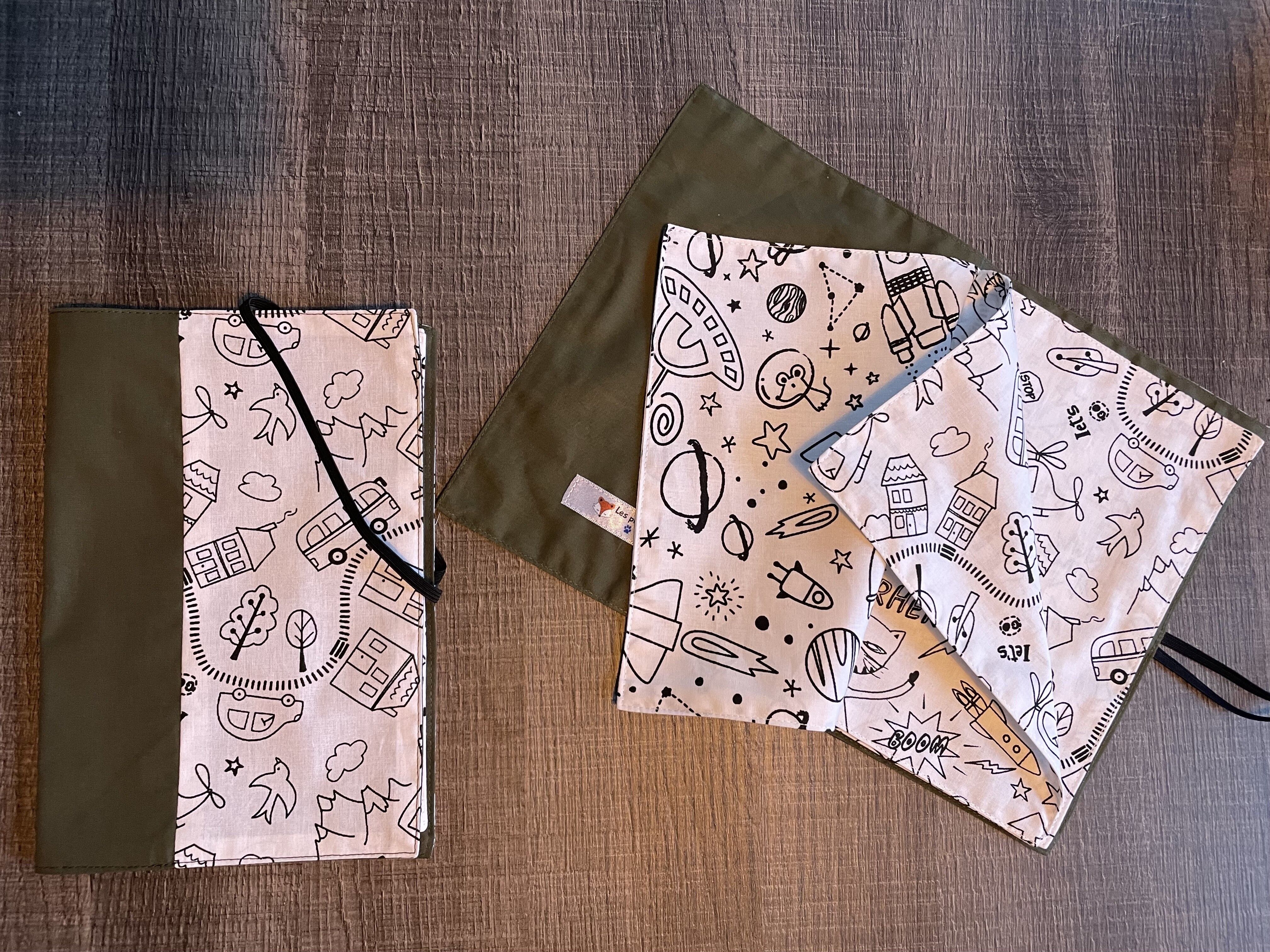 Waschbares Malbuch, Auto, Bio-Baumwolle