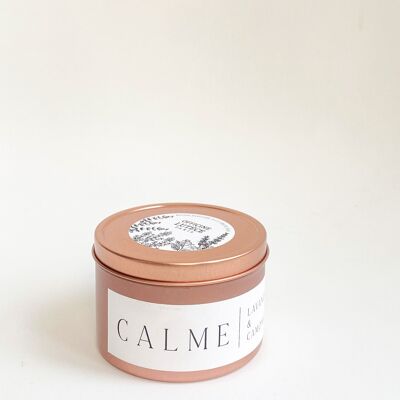 Bougie Calme - Lavande & Camomille - Or Rose