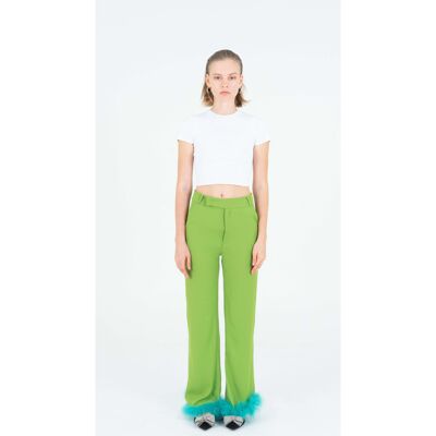 Pantaloni verde piuma / Party Decadence