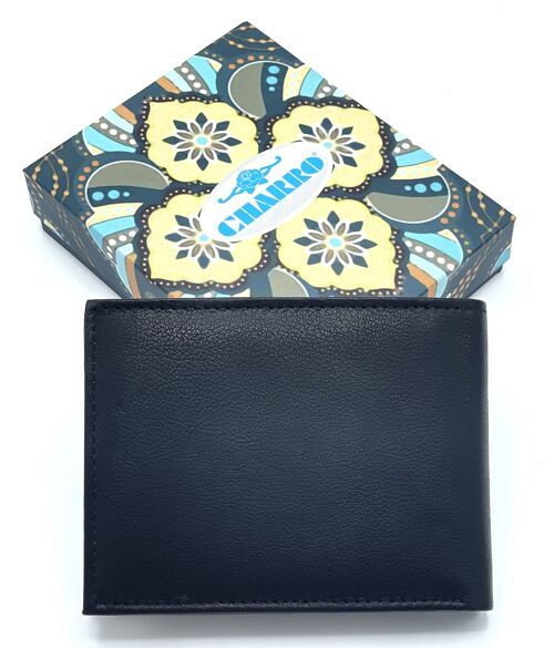 Genuine leather wallet for men, Brand Charro, art. BLA1373.422