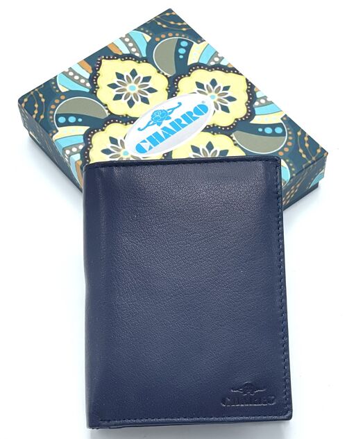 Genuine leather wallet for men, Brand Charro, art. BLA1379.422
