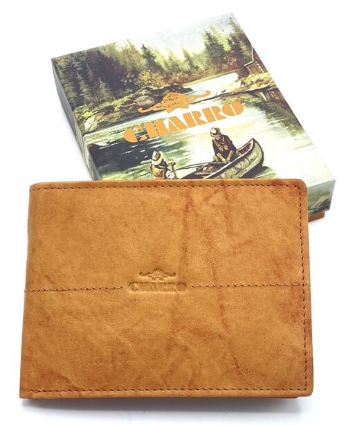Genuine leather wallet for men, Brand Charro, art. MUGE1123.422
