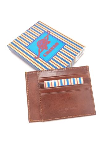 Porte-cartes en cuir véritable pour hommes, marque Charro, art. 614921.335 4