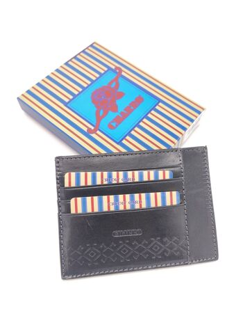 Porte-cartes en cuir véritable pour hommes, marque Charro, art. 614921.335 5