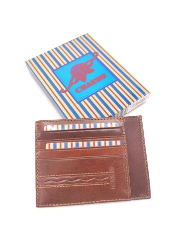 Porte-cartes en cuir véritable pour hommes, marque Charro, art. 615921.394 4