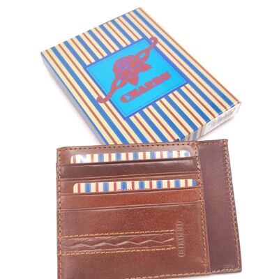 Porte-cartes en cuir véritable pour hommes, marque Charro, art. 615921.394