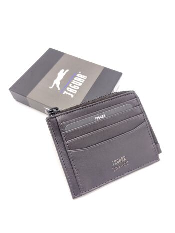 Porte-cartes en cuir véritable pour hommes, marque Jaguar, art. PF710-53.062 7