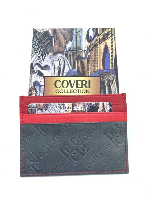 Genuine leather card holder for men, brand Coveri Collection, art. 517053.335