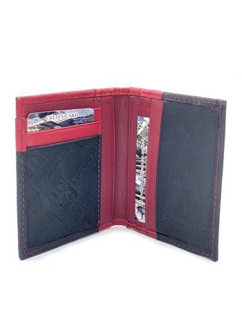 Porte-cartes en cuir véritable pour hommes, marque Coveri Collection, art. 517054.335 5