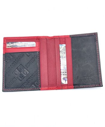 Porte-cartes en cuir véritable pour hommes, marque Coveri Collection, art. 517054.335 8