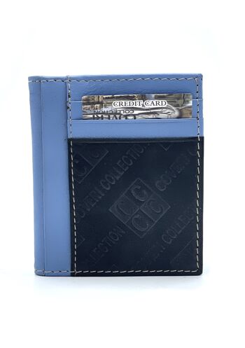 Porte-cartes en cuir véritable pour hommes, marque Coveri Collection, art. 517054.335 11