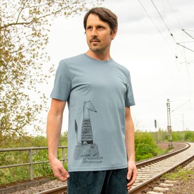 Herren T-Shirt Reisewiesel in citadel blue