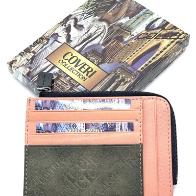 Porte-cartes en cuir véritable pour hommes, marque Coveri Collection, art. 517471.335