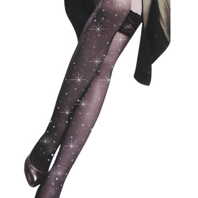 DIAMOND fishnet stockings with sparkling stones