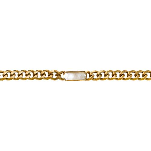 Bracelet chaîne Columba - Nacre blanche