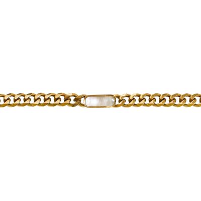 Columba chain bracelet - White mother-of-pearl