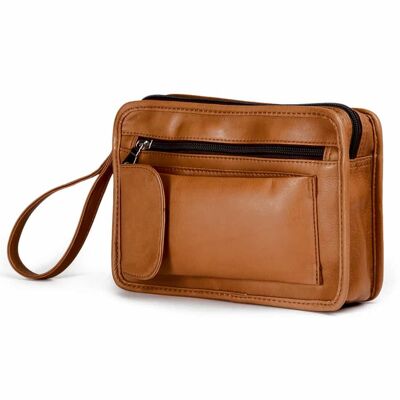 Country Men's bag - cognac