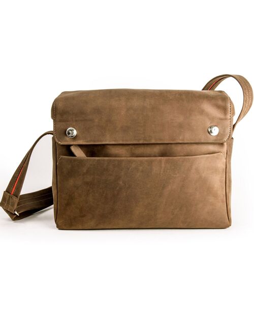 Tank camerabag large leather - Leder 'Toro' - natur