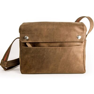 Tank camerabag large leather - Leder 'Toro' - natur