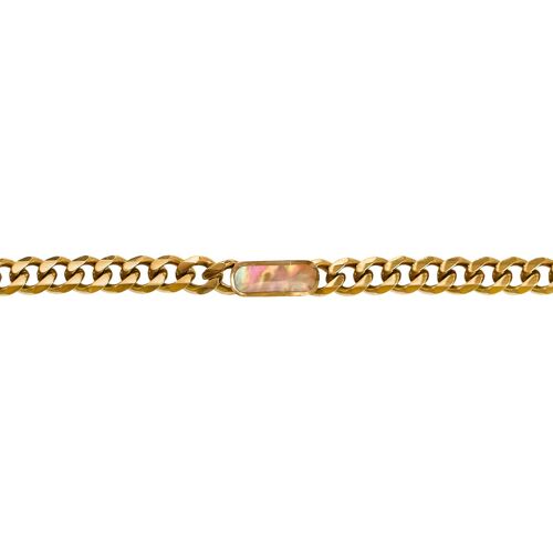 Bracelet chaîne Columba - Nacre rose