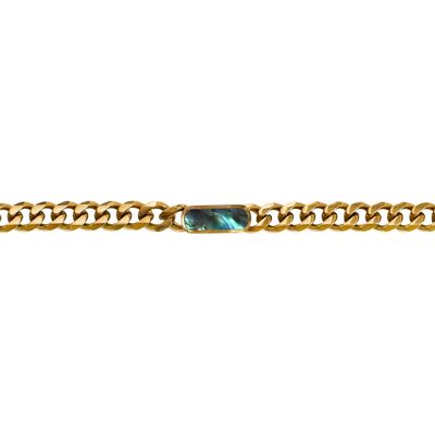 Bracelet chaîne Columba - Nacre abalone