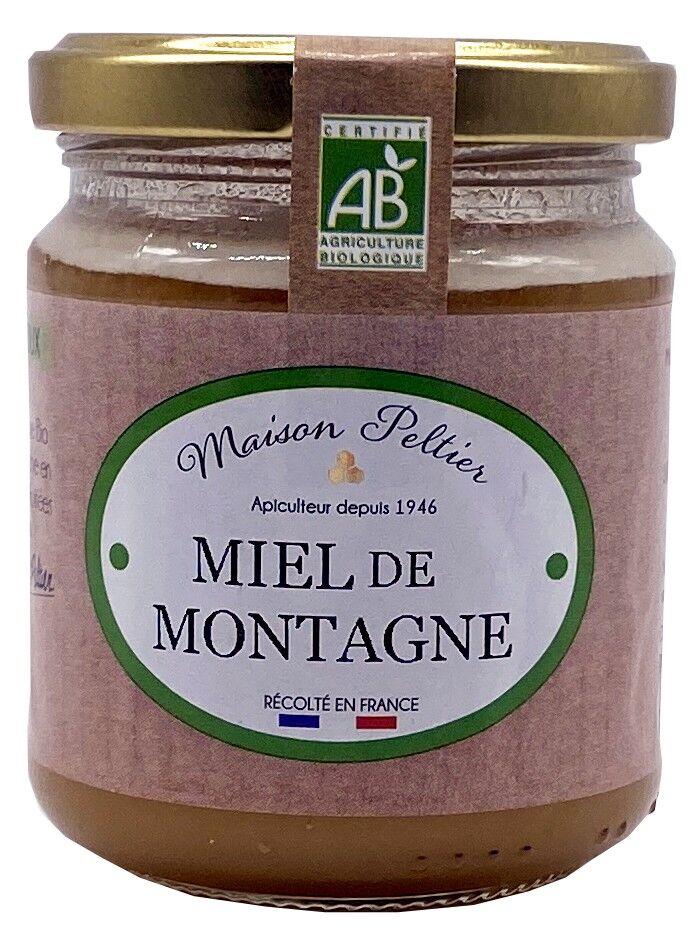 Maison Peltier Organic Mountain Honey France 250g