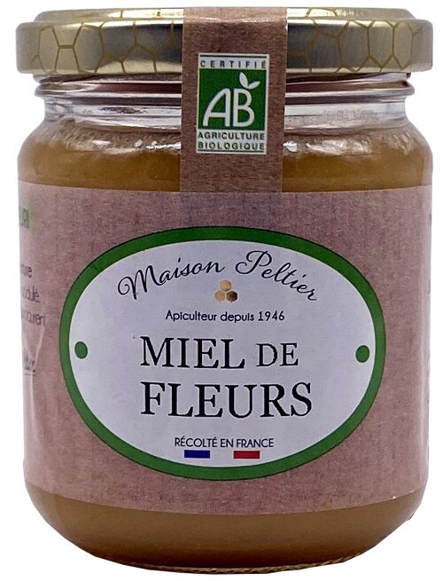 Maison Peltier Miel de fleurs de France BIO 250g