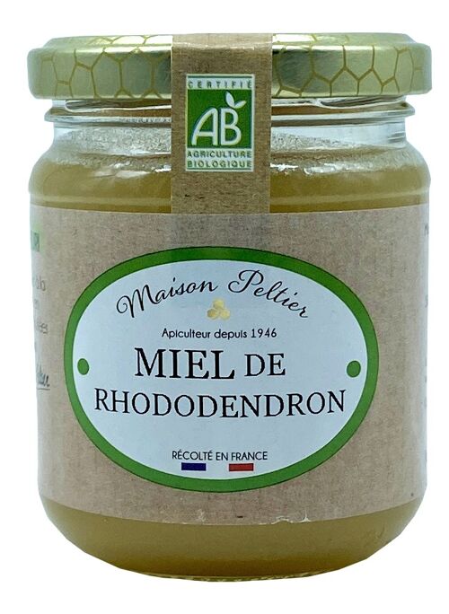 Maison Peltier Miel de rhododendron de France BIO 250g