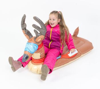 Traîneau gonflable pour enfants à rennes Alpine Blast | Marron | 140x104x82cm 3