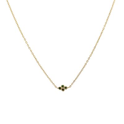 Ouranos Chain Necklace - Green Zircon
