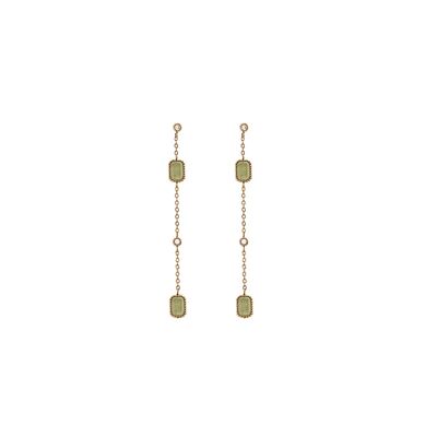 Cronos dangling earrings - Aventurine