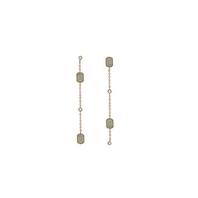 Cronos dangling earrings - Labradorite