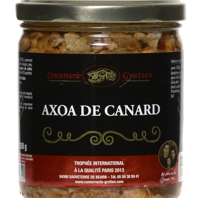 Duck axoa, GRATIEN cannery, 350g jar
