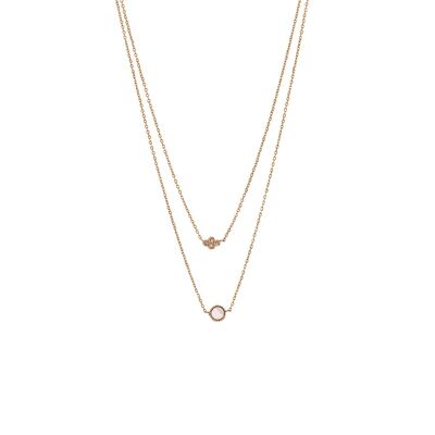 Athena Chain Necklace - Quartz Watermelon