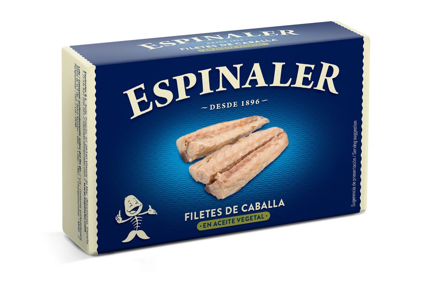 Filete de Caballa en Aceite Vegetal ESPINALER OL-120