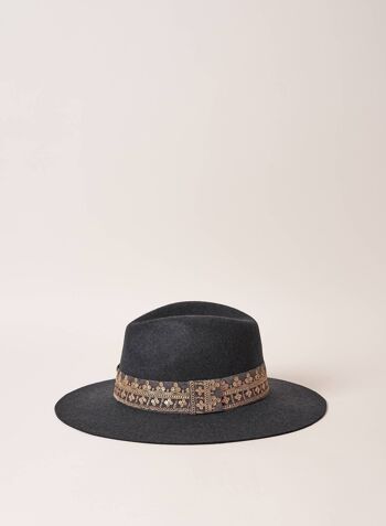 CHAPEAU VICTOR GRIS ANTHRACITE GALON BRODE 3