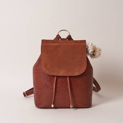 SAC DONNA LEZARD COGNAC