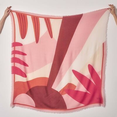 FOULARD DUSTIN ROSE