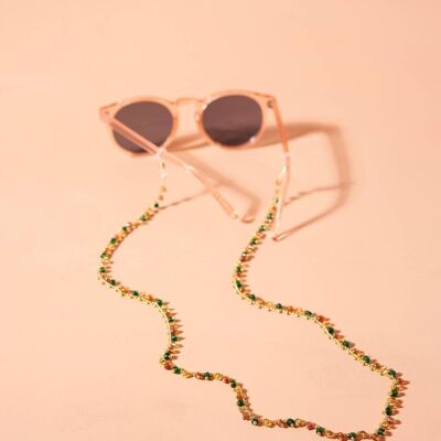 SISSI GREEN AND PINK SUNGLASSES CHAIN