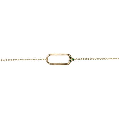 Chaos Chain Bracelet - Green Zircon