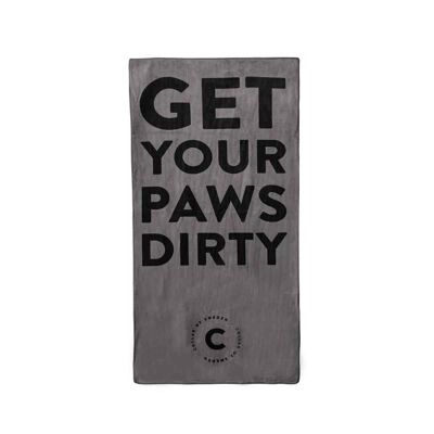 Grey Paw Towel