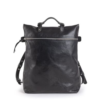 Nabuku Backpack/Messengerbag - schwarz