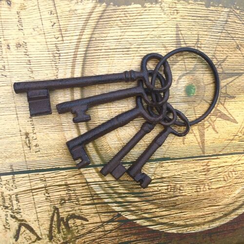 Schlüsselbund zur Antik Dekoration Schlüssel für altes Vorhänge- + Bügelschloss