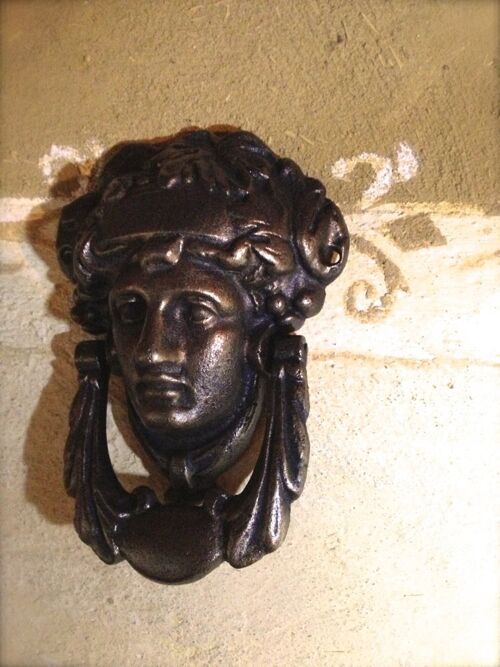 Türklopfer französisch -Madeleine- Klopfer für Haustür, in Bronze Antik Finish