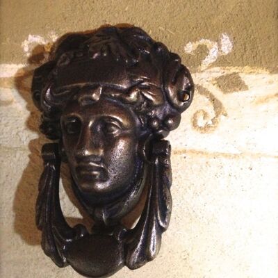 Türklopfer französisch -Madeleine- Klopfer für Haustür, in Bronze Antik Finish