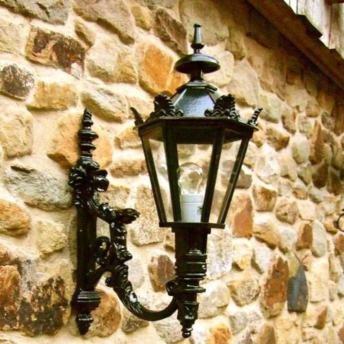 Außenleuchte, rostfreie Wandlampe für die Haustür, Eingangslampe Madrid H 65 cm